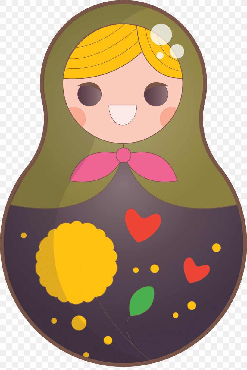 Colorful Russian Doll, PNG, 2003x3000px, Colorful Russian Doll, Yellow Download Free