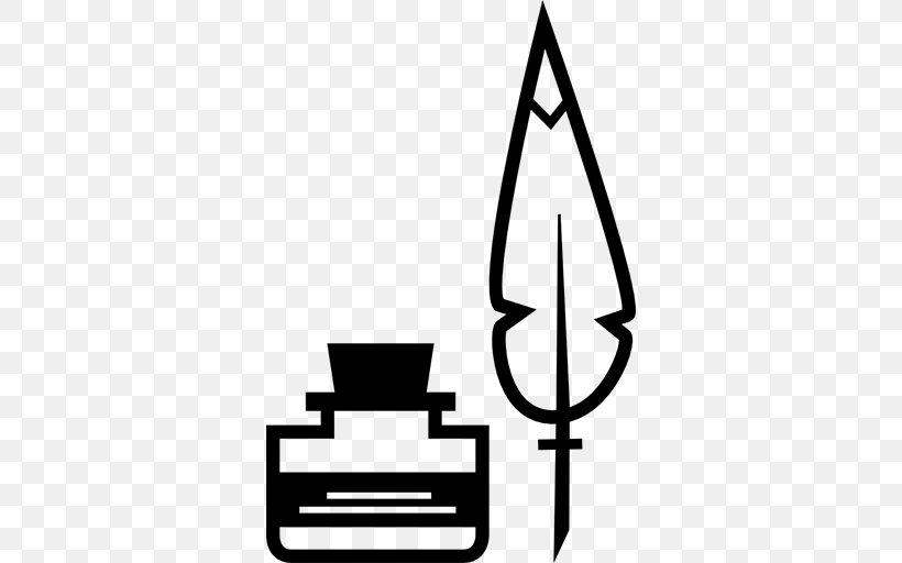 Inkwell Pen Drawing Quill, PNG, 512x512px, Ink, Area, Ballpoint Pen, Black And White, Book Download Free