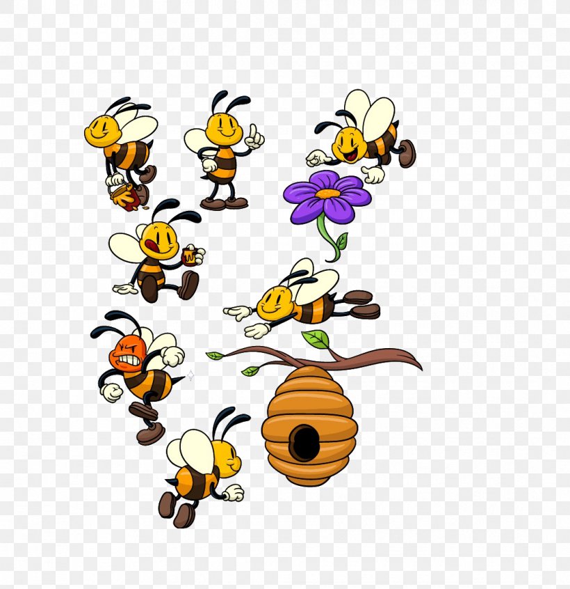 Beehive Hornet Cartoon, PNG, 1085x1120px, Bee, Beehive, Beekeeping, Bumblebee, Butterfly Download Free