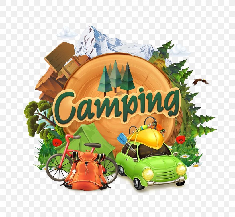 Camping Adventure Illustration, PNG, 1100x1015px, Camping, Adventure, Food, Fruit, Hiking Download Free