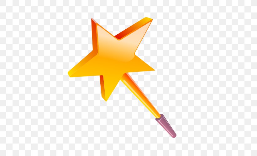 Magic Wand Drawing, PNG, 500x500px, Magic, Drawing, Fairy, Mirror, Orange Download Free