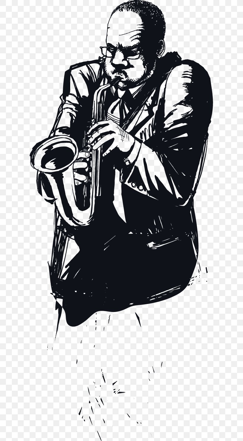 Saxophone Jazz Illustration, PNG, 619x1490px, Watercolor, Cartoon, Flower, Frame, Heart Download Free