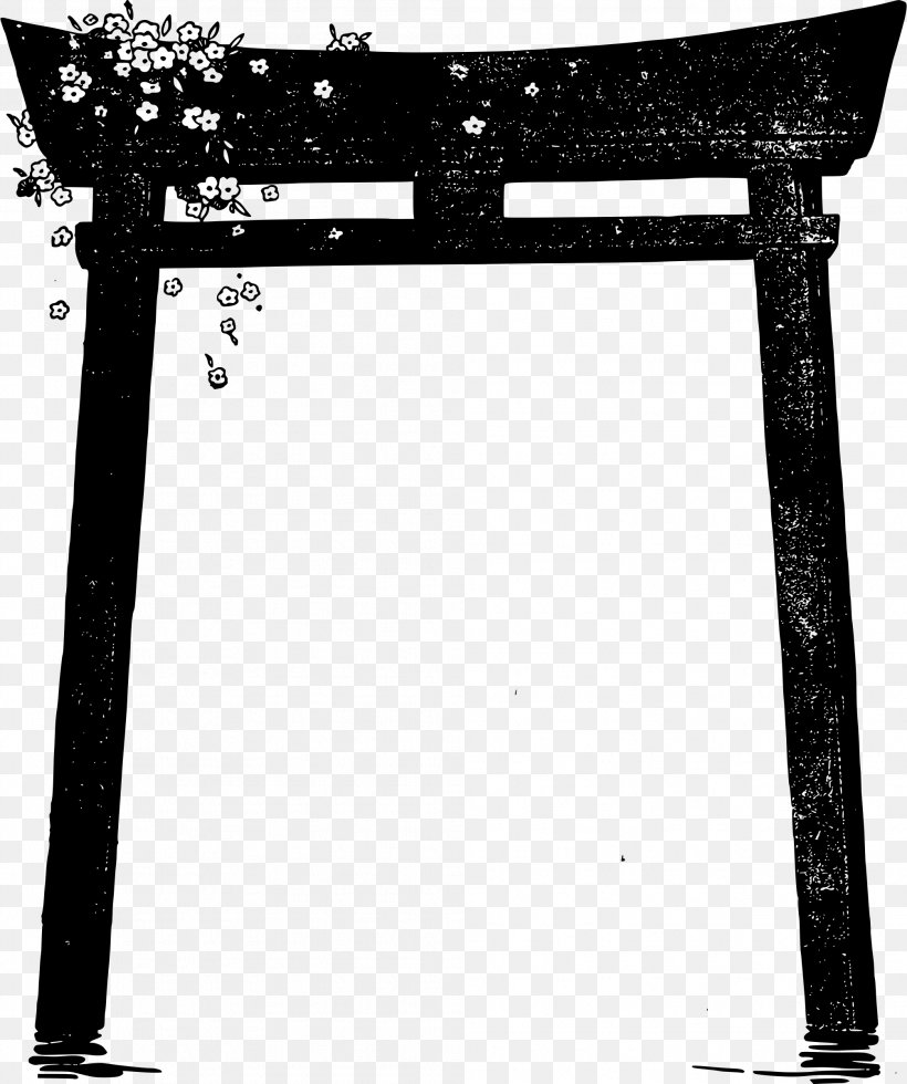 Torii Clip Art, PNG, 2008x2400px, Torii, Arch, Art, Black, Black And White Download Free