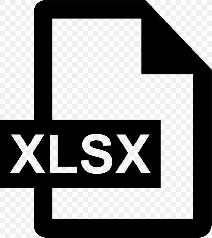 .xlsx Microsoft Excel Information, PNG, 876x981px, Xlsx, Area, Black, Black And White, Bmp File Format Download Free