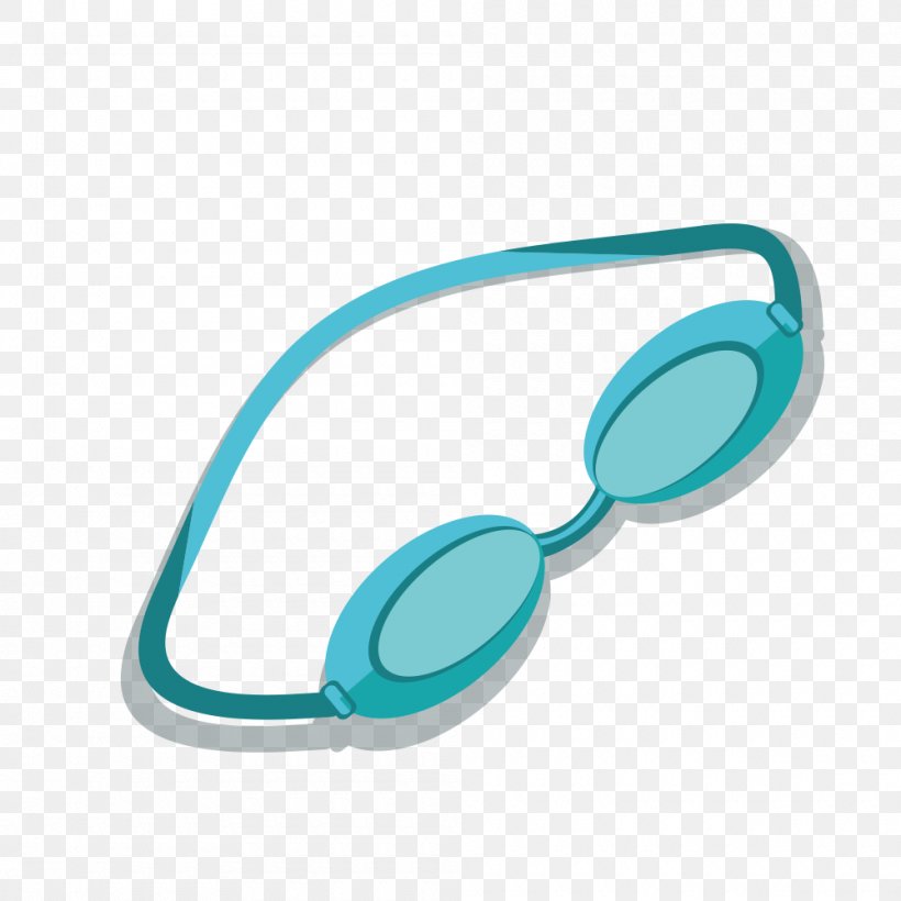 Glasses Swimming Computer File, PNG, 1000x1000px, Glasses, Aqua, Azure, Blue, Designer Download Free