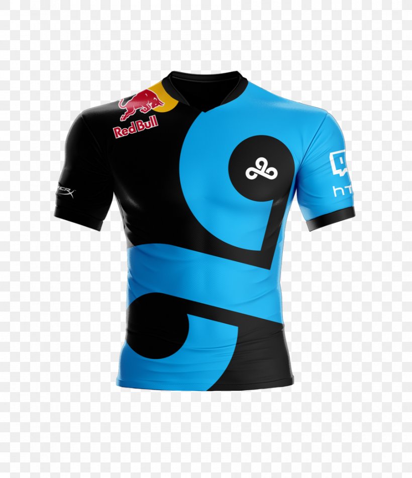 Red Bull Cloud9 Energy Drink Jersey North America League Of Legends Championship Series, PNG, 900x1044px, Red Bull, Active Shirt, Blue, Brand, Business Download Free