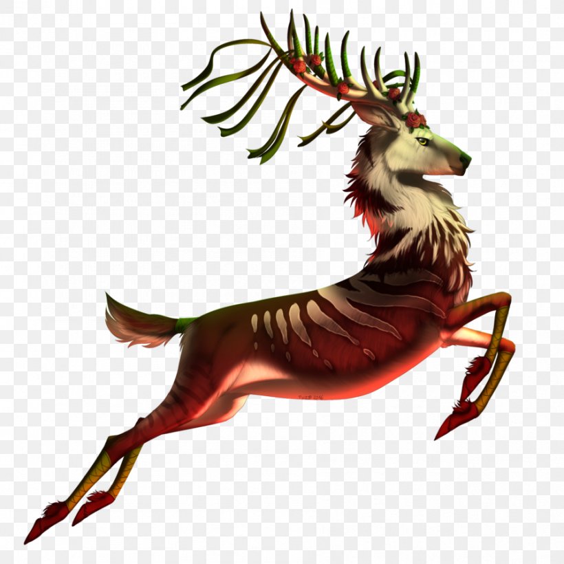 Reindeer Antler Christmas Ornament Christmas Day Legendary Creature, PNG, 894x894px, Reindeer, Antler, Christmas Day, Christmas Ornament, Deer Download Free