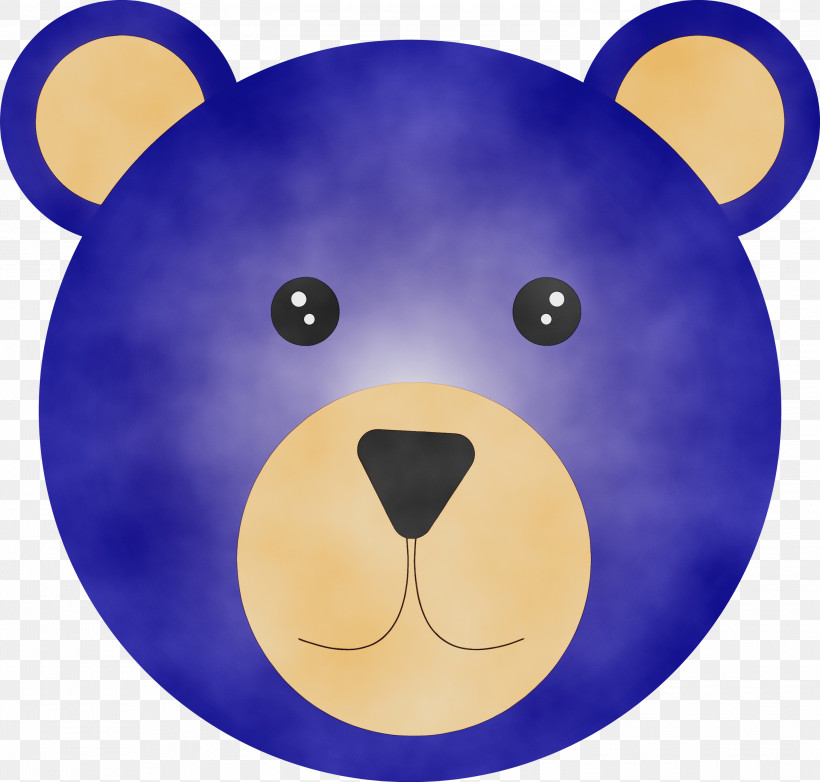 Teddy Bear, PNG, 3000x2862px, Russia Elements, Bears, Cartoon, Paint, Purple Download Free