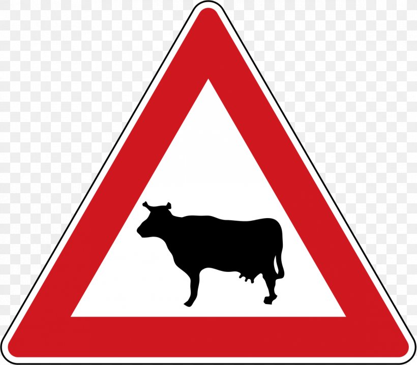 Traffic Sign Road Car Warning Sign, PNG, 1168x1024px, Traffic Sign, Area, Black And White, Bull, Car Download Free
