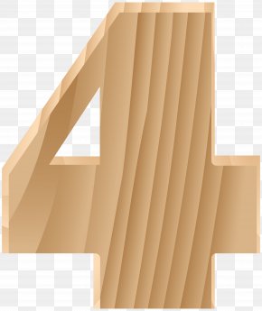 Wooden Number Four Transparent Clip Art Image - Design Graphics Clip Art PNG