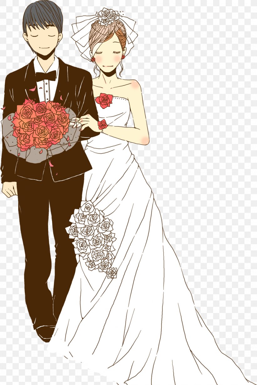 Bridegroom Echtpaar, PNG, 1131x1697px, Watercolor, Cartoon, Flower, Frame, Heart Download Free