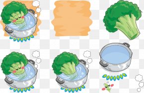 Vector Hand-drawn Bath Broccoli Expression - Broccoli Vegetable Icon PNG