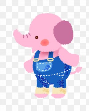 Elephant - Cartoon Illustration PNG