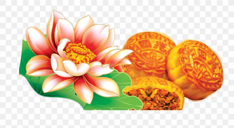 Mooncake Mid-Autumn Festival Falun Gong Happiness Day, PNG, 2835x1559px, Mooncake, Day, Falun Gong, Flower, Food Download Free