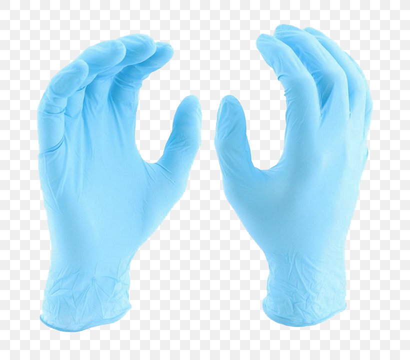 Rubber Glove, PNG, 720x720px, Glove, Aqua, Blue, Chemikalienschutzhandschuh, Disposable Download Free