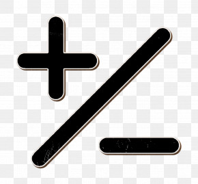 Mathematical Basic Signs Of Plus And Minus With A Slash Icon Mathbert Mathematics Icon Signs Icon PNG