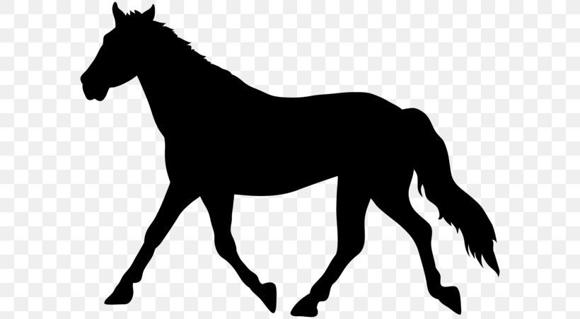 Mustang American Paint Horse Drawing Silhouette Clip Art, PNG, 600x451px, Mustang, American Paint Horse, Art, Black And White, Bridle Download Free