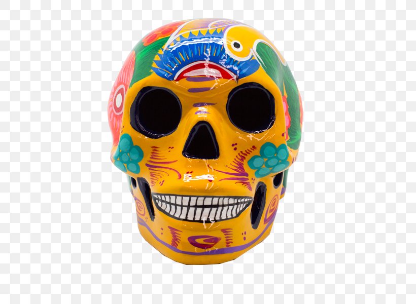 Skull Day Of The Dead Mexico Mexican Cuisine Death, PNG, 600x600px, Skull, Bone, Ceramic, Coconut, Craft Download Free