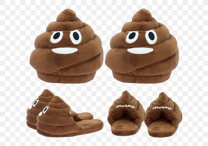 Slipper Shoe Pile Of Poo Emoji Stuffed Animals & Cuddly Toys, PNG, 665x576px, Slipper, Amazoncom, Brown, Child, Emoji Download Free