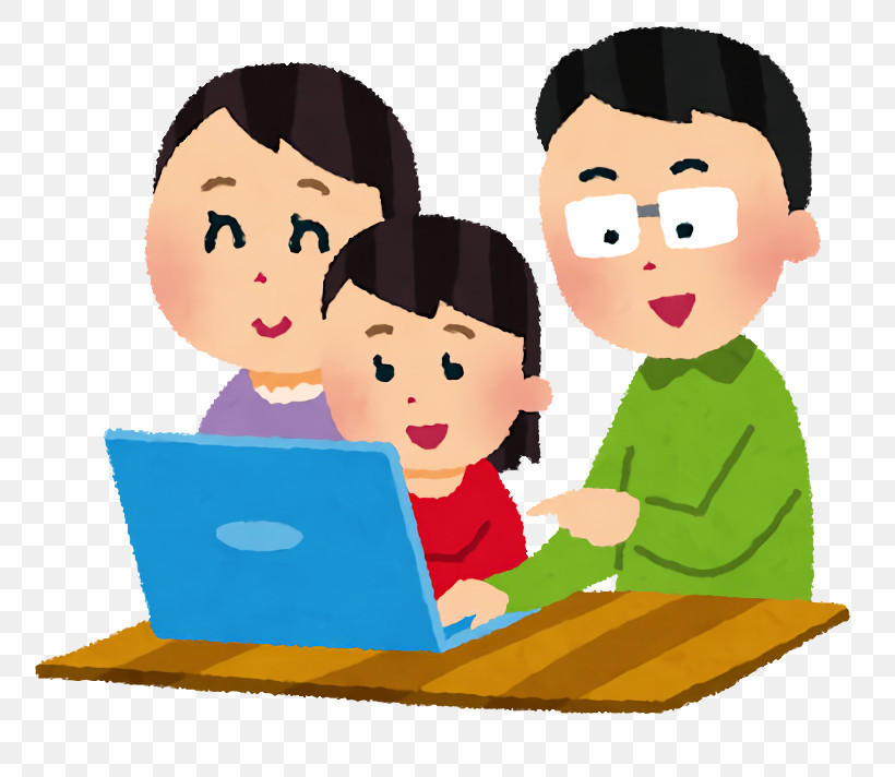 Computer Family, PNG, 800x712px, Cartoon, Child, Education, Learning, Reading Download Free