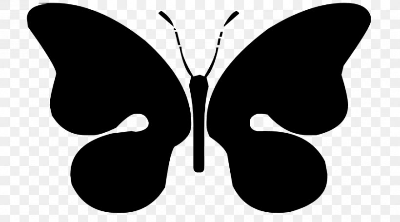 Butterfly Silhouette Logo Clip Art, PNG, 900x500px, Butterfly, Art, Arthropod, Black, Black And White Download Free