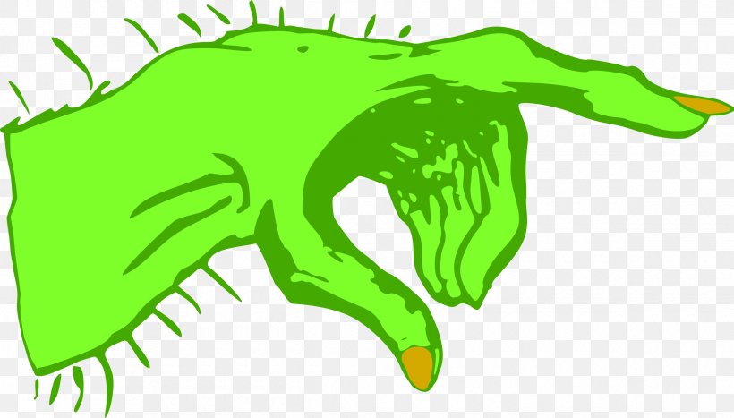 Hand Monster Index Finger Clip Art, PNG, 2400x1369px, Hand, Amphibian, Area, Art, Artwork Download Free