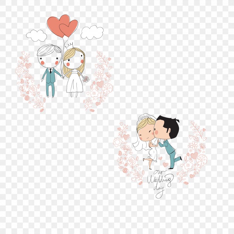 Wedding Marriage Bridegroom, PNG, 3000x3000px, Watercolor, Cartoon, Flower, Frame, Heart Download Free