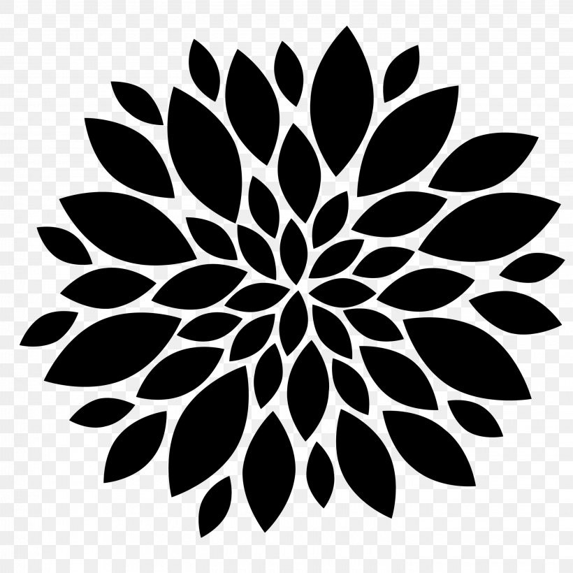 Clip Art Transparency Flower Image, PNG, 2850x2850px, Flower, Art, Blackandwhite, Botany, Canvas Download Free