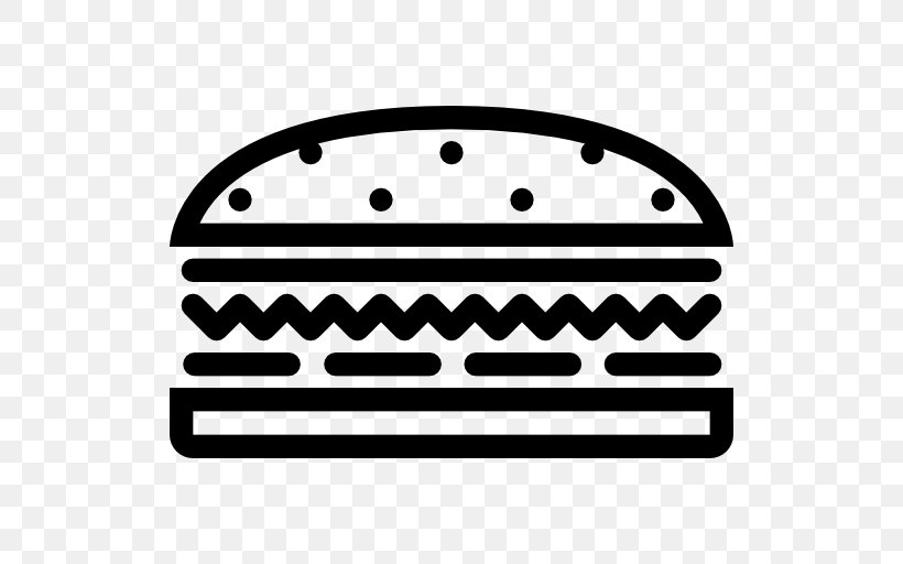 Fast Food Hamburger Hot Dog Cafe, PNG, 512x512px, Fast Food, Area, Black And White, Cafe, Fast Food Restaurant Download Free
