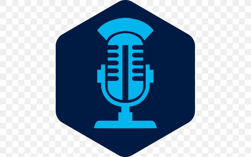 Microphone Royalty-free Radio Station, PNG, 512x512px, Microphone, Audio, Audio Equipment, Brand, Electric Blue Download Free