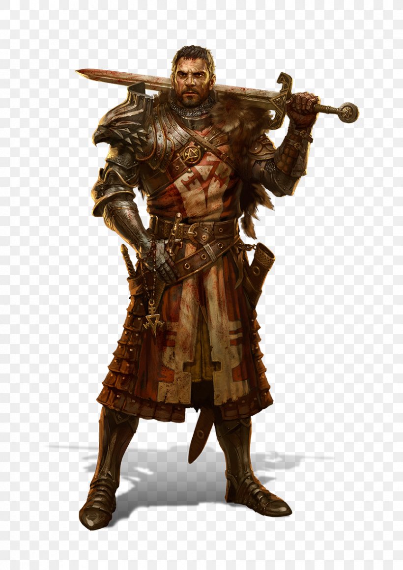 Pathfinder Roleplaying Game D20 System Dungeons & Dragons Fighter Warrior, PNG, 864x1223px, Pathfinder Roleplaying Game, Action Figure, Armour, Cold Weapon, Costume Download Free