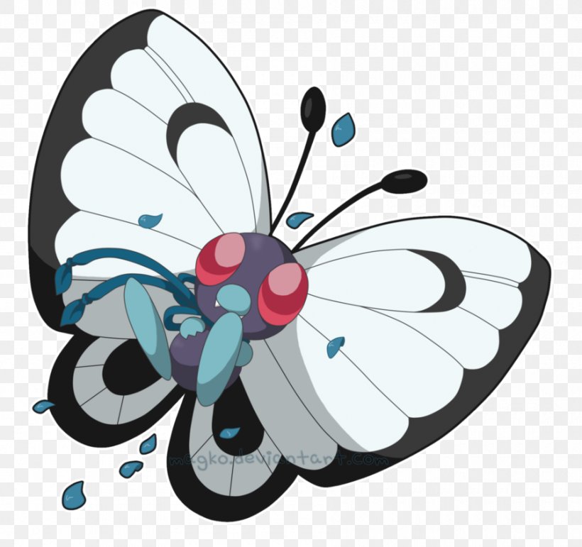 Pokémon FireRed And LeafGreen Butterfree Monarch Butterfly Pokémon GO Pokémon Sun And Moon, PNG, 900x847px, Watercolor, Cartoon, Flower, Frame, Heart Download Free