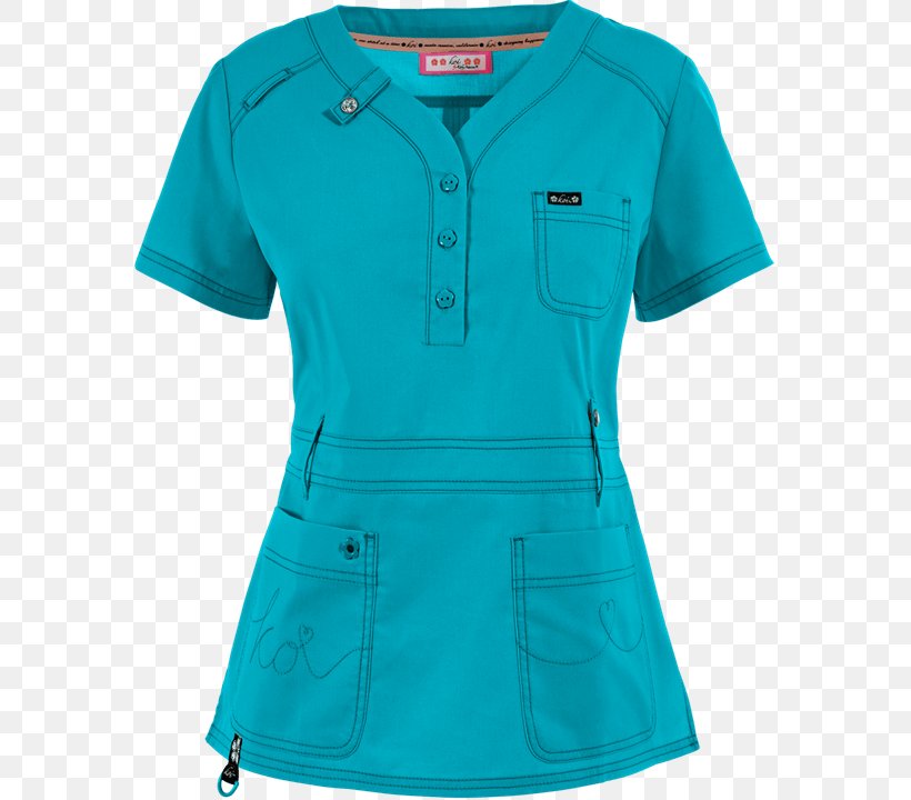 Scrubs Nurse Uniform Dickies Gen Flex Youtility V-Neck Scrub Top, PNG, 600x720px, Scrubs, Active Shirt, Apron, Aqua, Azure Download Free
