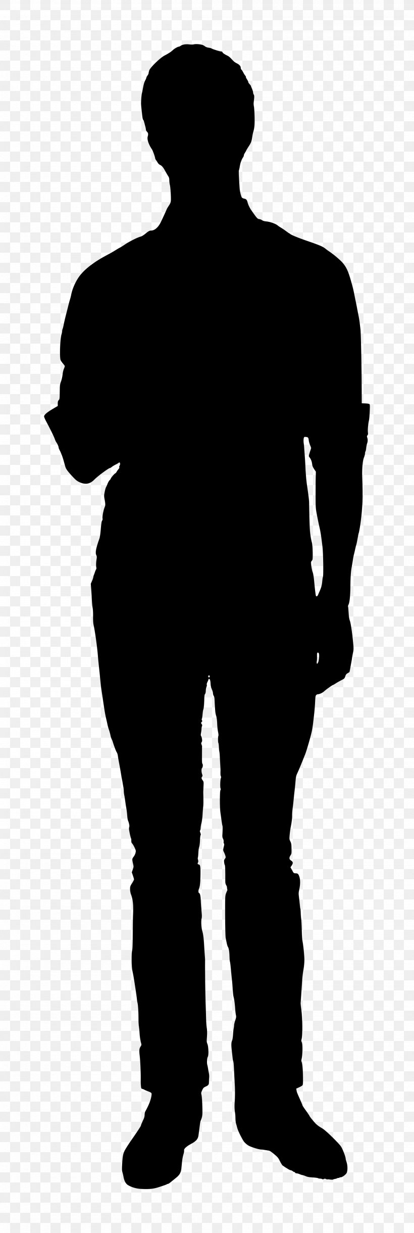 Silhouette Person Clip Art, PNG, 2000x5953px, Silhouette, Black And ...