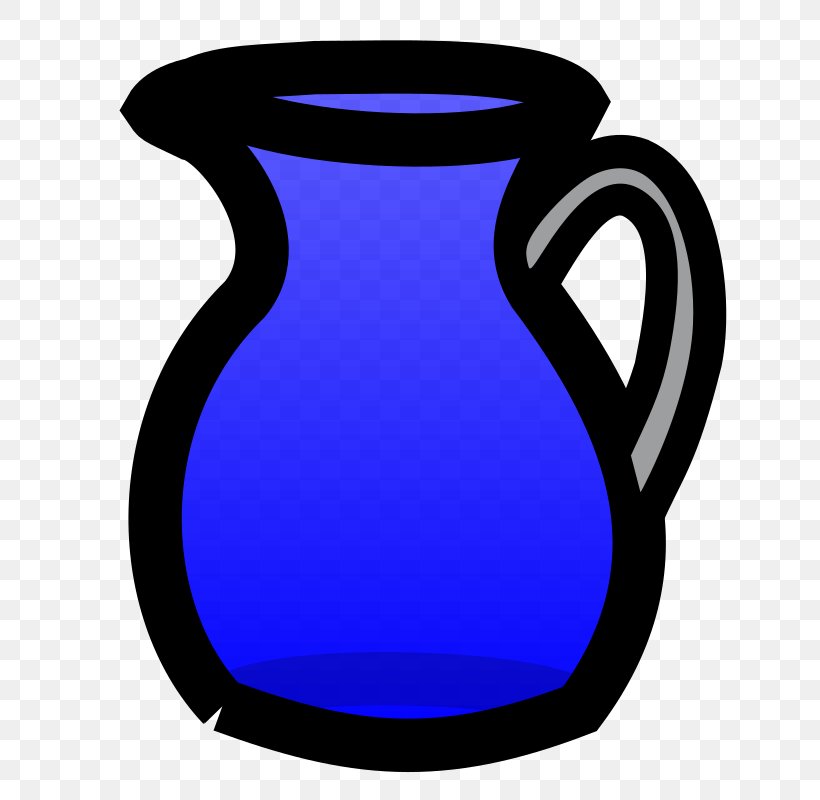 Pitcher Jug Water Bottle Clip Art, PNG, 800x800px, Pitcher, Bottle, Cobalt Blue, Drinkware, Electric Blue Download Free