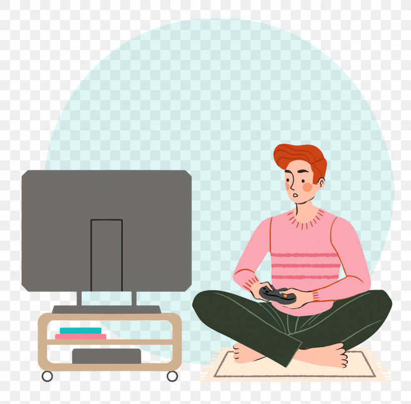 Playing Video Games Game Time, PNG, 2500x2458px, Playing Video Games, Behavior, Cartoon, Chair, Game Time Download Free