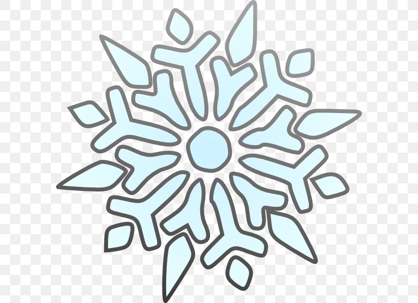 Snowflake White Color Clip Art, PNG, 600x595px, Snowflake, Area, Black And White, Christmas Ornament, Color Download Free