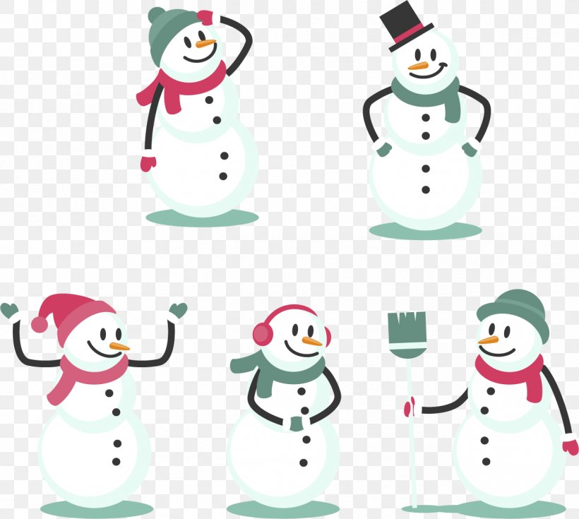 Snowman Euclidean Vector Christmas Illustration, PNG, 1269x1139px, Snowman, Bird, Christmas, Christmas Decoration, Christmas Ornament Download Free