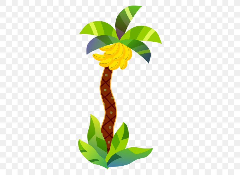 Banana Clip Art, PNG, 600x600px, Banana, Cartoon, Coconut, Flower, Flowering Plant Download Free