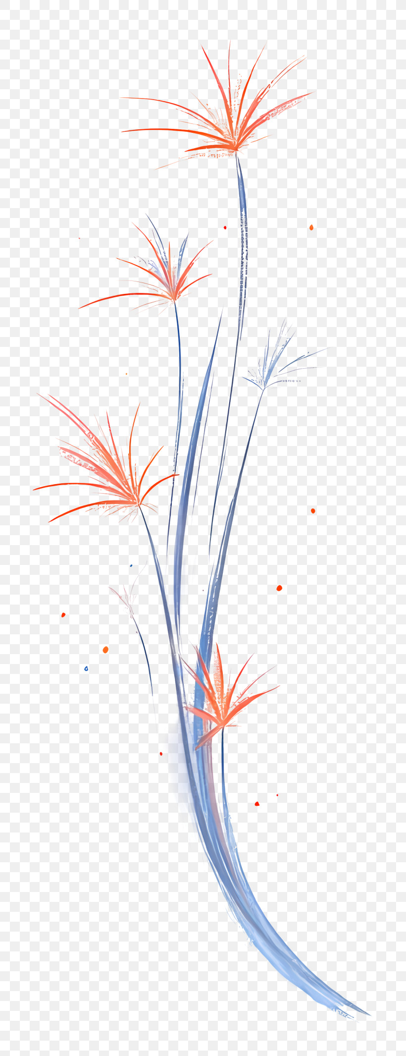 Delicate Floral Brushstrokes PNG