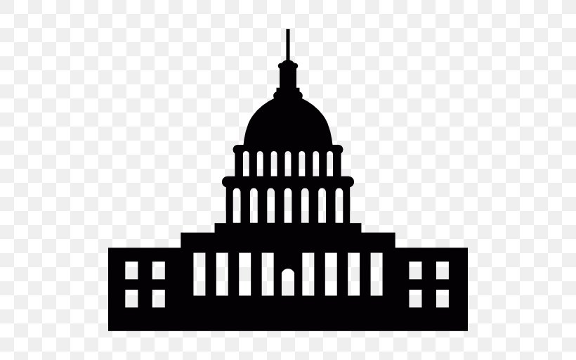 White House Icon, PNG, 512x512px, White House, Black And White, Brand, House, Logo Download Free