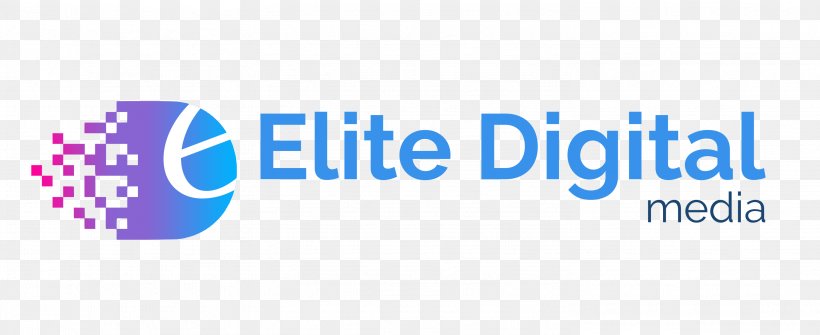 Elite Digital Media Web Development Digital Marketing Logo, PNG, 2936x1200px, Web Development, Area, Blue, Brand, Business Download Free
