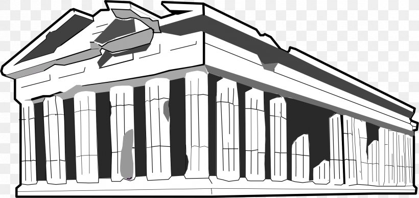 Parthenon Clip Art, PNG, 2374x1122px, Parthenon, Acropolis Of Athens, Architecture, Area, Ausmalbild Download Free