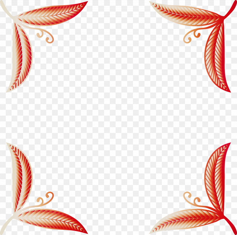Picture Frame, PNG, 3000x2975px, Frame, Ornament, Paint, Picture Frame, Red Download Free