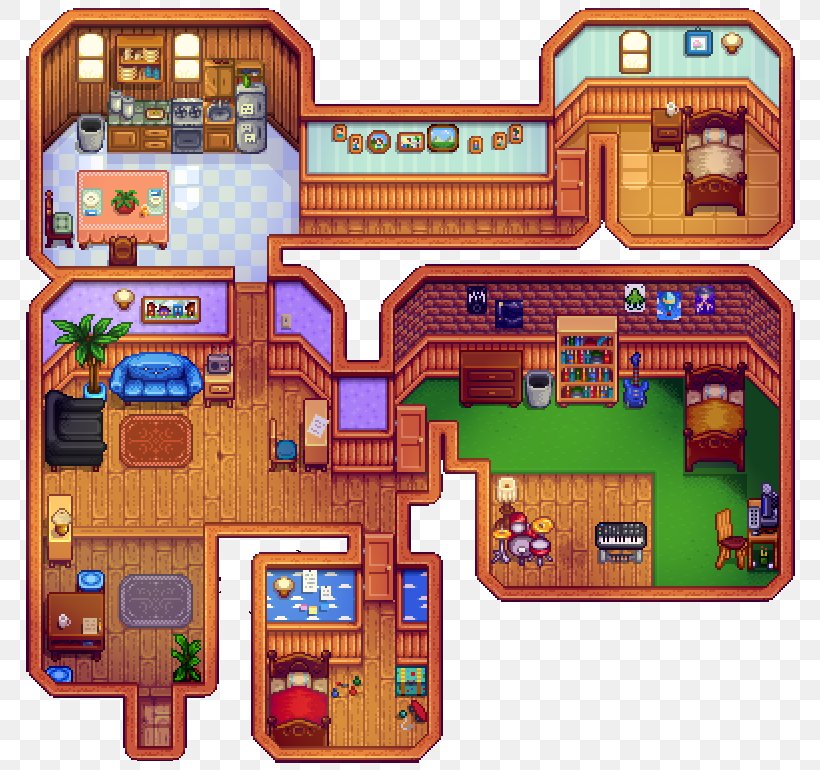 Stardew Valley Video Game House Interior Design Services, PNG, 792x770px, Watercolor, Cartoon, Flower, Frame, Heart Download Free