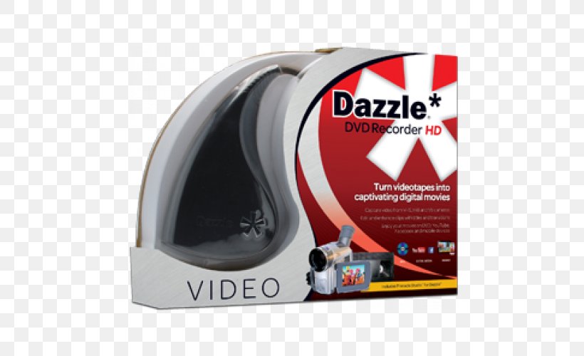 VHS Video Capture Dazzle DVD Recorder HD Pinnacle Systems, PNG, 500x500px, Vhs, Analog Signal, Bicycle Helmet, Computer, Computer Hardware Download Free