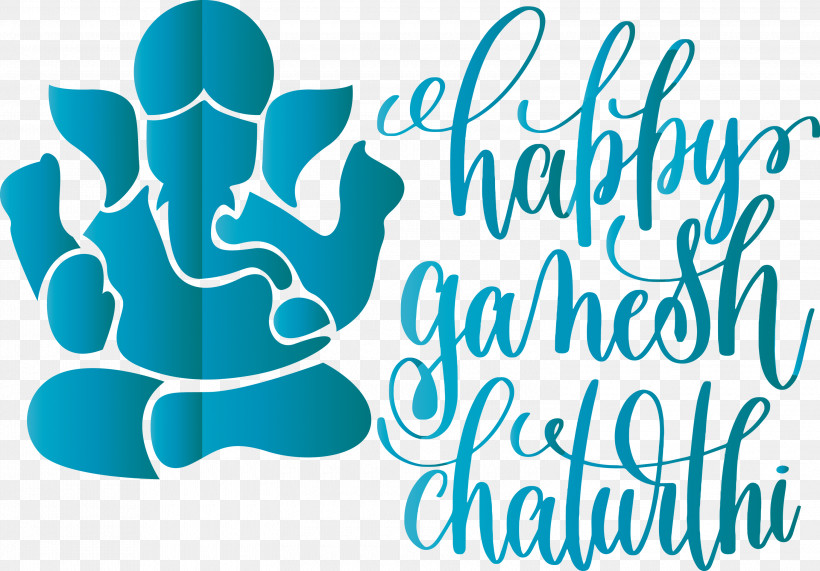 Happy Ganesh Chaturthi, PNG, 3000x2091px, Happy Ganesh Chaturthi, Behavior, Hm, Line, Logo Download Free