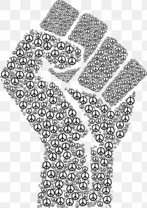 Clenched Hands - Raised Fist Clip Art PNG