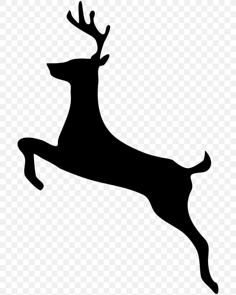 White-tailed Deer Moose Clip Art, PNG, 698x1024px, Deer, Antler, Black And White, Deer Hunting, Hunting Download Free