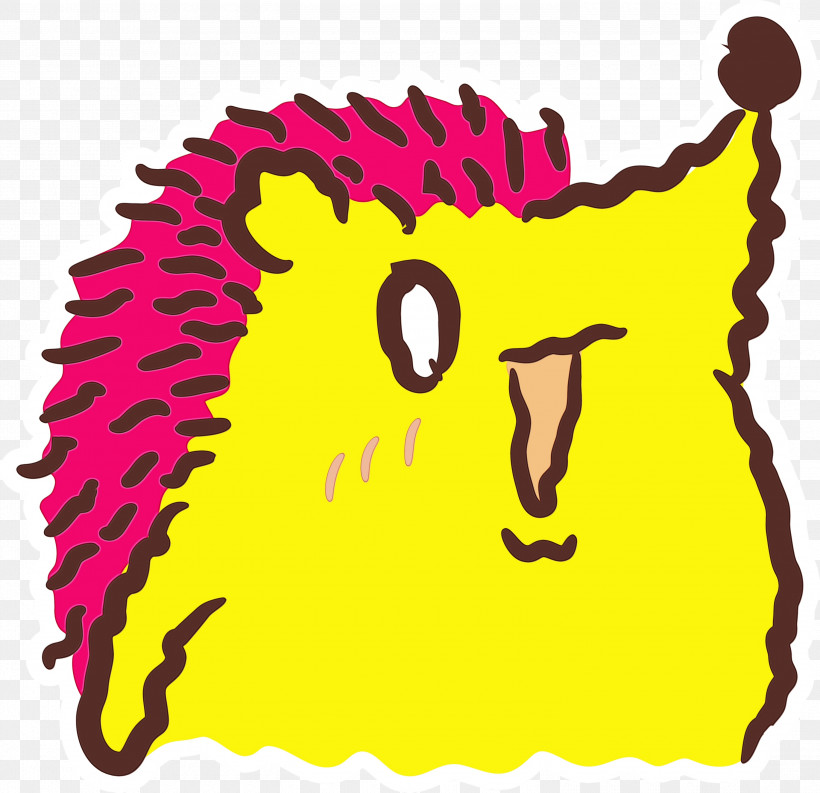 Cartoon Snout Beak Yellow Meter, PNG, 3000x2904px, Omg Emoji, Beak, Cartoon, Happiness, Meter Download Free